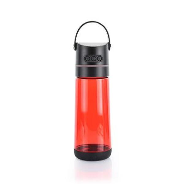 OSSI Soundtek Fusi Bottle with Bluetooth Speaker(Transparent Electronics & Technology Household Products Drinkwares Best Deals HARI RAYA NATIONAL DAY Give Back HDB1037-RED