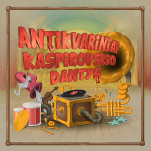 Grupės „Antikvariniai Kašpirovskio dantys“ debiutinio albumo viršelis (dizaineris Donatas Gvildys).
