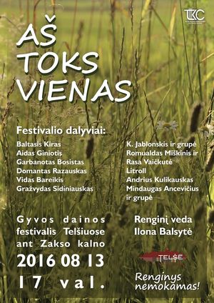 Kviečia gyvos dainos festivalis „Aš toks vienas“