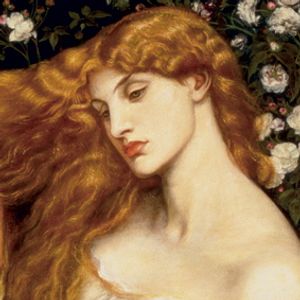 "Lady Lilith" by Dante Gabriel Rossetti, 1866. https://cdn.jwa.org/sites/default/files/mediaobjects/Lady-Lilith_cropped.jpg
