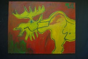 Romanas Averincevas. Briedis. Lazdijų herbas