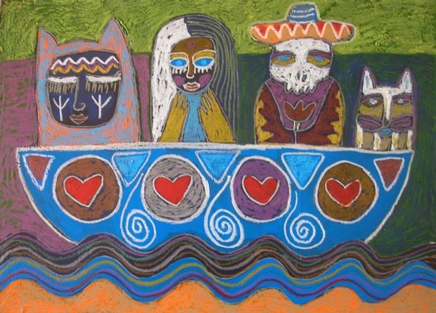 The Same Boat. Artūro Rožkovo pieš.