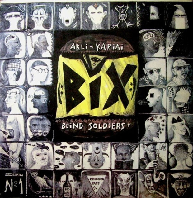 1991 m. išleisto  Bix albumo "Akli kariai" viršelis. Tai vienas kertinių Lietuvos roko albumų.