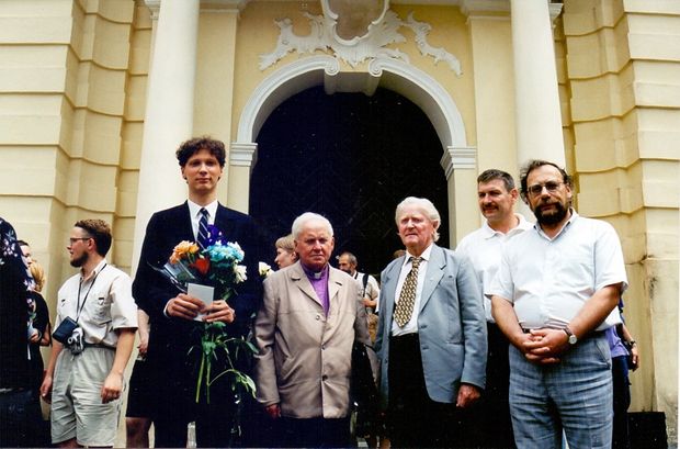 Mindaugas Peleckis - ką tik gavęs magistro diplomą Vilniaus universitete.