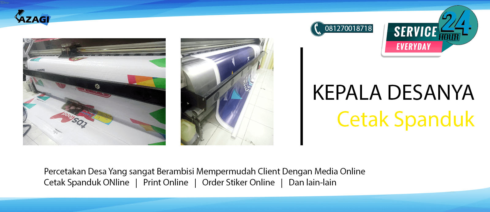 Jasa Cetak Spanduk Jakarta Online Murah + Antar Alamat