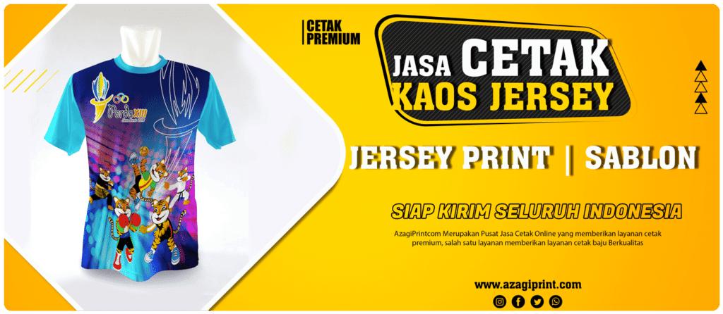 Jasa Cetak Kaos Jersey di Jakarta Full Print - Azagi Print 5 5 Jasa Cetak Kaos Jersey di jakarta Kami dari Azagi Print terus berusaha mengembangkan kemudahan dan Jasa Cetak Kaos Jakarta Full Print kualitas Hight Resolusi, yang dapat meghasilkan karya atau baju yang berkualitas cetak jersey murah