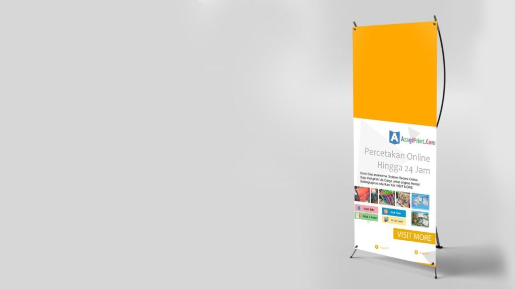 Cetak X Banner Murah di Jakarta Barat (Hingga 24 Jam & Bisa Ditunggu) 6 6 Cetak X Banner Murah di Jakarta Barat tidak hanya untuk Daerah Jakarta Barat, Namun juga melayani Jakarta Timur, Jakarta Selatan, Jakarta Utara, Jakarta Pusat & Seluruh Indonesia Bisa merasakan kemudahan Cetak di azagiprint.com Cetak X Banner