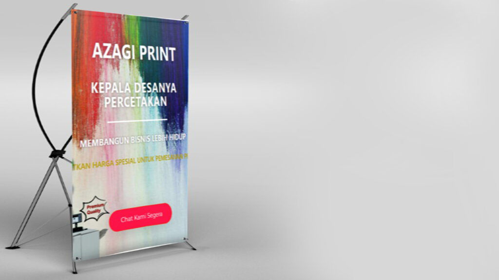 Cetak X Banner Murah di Jakarta Barat (Hingga 24 Jam & Bisa Ditunggu) 7 7 Cetak X Banner Murah di Jakarta Barat tidak hanya untuk Daerah Jakarta Barat, Namun juga melayani Jakarta Timur, Jakarta Selatan, Jakarta Utara, Jakarta Pusat & Seluruh Indonesia Bisa merasakan kemudahan Cetak di azagiprint.com Cetak X Banner Mini