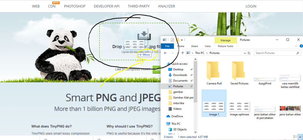 Cara Memperkecil ukuran Foto dengan Tinypng 4 4 Dalam artikel ini, kamu akan mempelajari bagaimana cara Memperkecil ukuran Foto Cara Memperkecil ukuran foto dan gambar