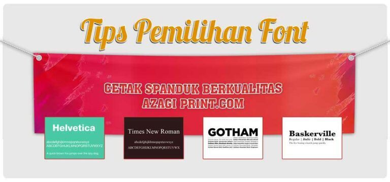 Tips Memilih Font Untuk Banner Bagi Desainer Azagi Print