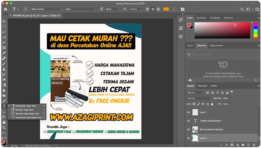5 Tips Memilih Font untuk Banner Bagi Desainer - Azagi Print 5 5 Memilih Font untuk Banner - Pada sebuah desain banner, selain kata-kata yang menarik, font atau gaya huruf memengaruhi hasil cetakan banner tersebut. Font yang menarik dan mudah dibaca akan membuat yang melihatnya tertarik untuk membacanya. Tips cara memilih font untuk pembutan banner bagi pemula