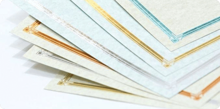 Jenis Kertas dan Ukuran Kertas Sertifikat yang Populer - Azagi Print 3 3 Apakah kamu tahu ukuran kertas sertifikat dan standart ukuran yang umum di gunakan kususnya negara indonesia??? Berikut akan Sobat Azagi berikan informasi ukuran serta juga jenis kertas sertifikat umum digunakan. Ukuran Kertas Sertifikat