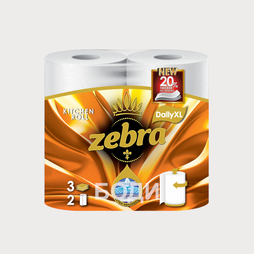 КУХНЕНСКА РОЛКА ЗЕБРА Х2БР.DAILY XL ОРАНЖ