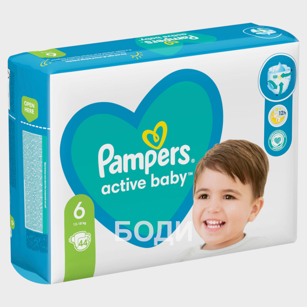 ПАМПЕРС PAMPERS ГОЛЯМ 6 XL 44