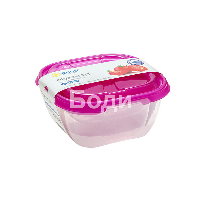 DRINA FREEZER BOX FRIGO SET 3/1 0.5/1L/2L 2
