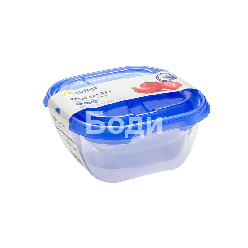 DRINA FREEZER BOX FRIGO SET 3/1 0.5/1L/2L 4