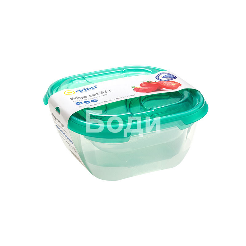 DRINA FREEZER BOX FRIGO SET 3/1 0.5/1L/2L 5