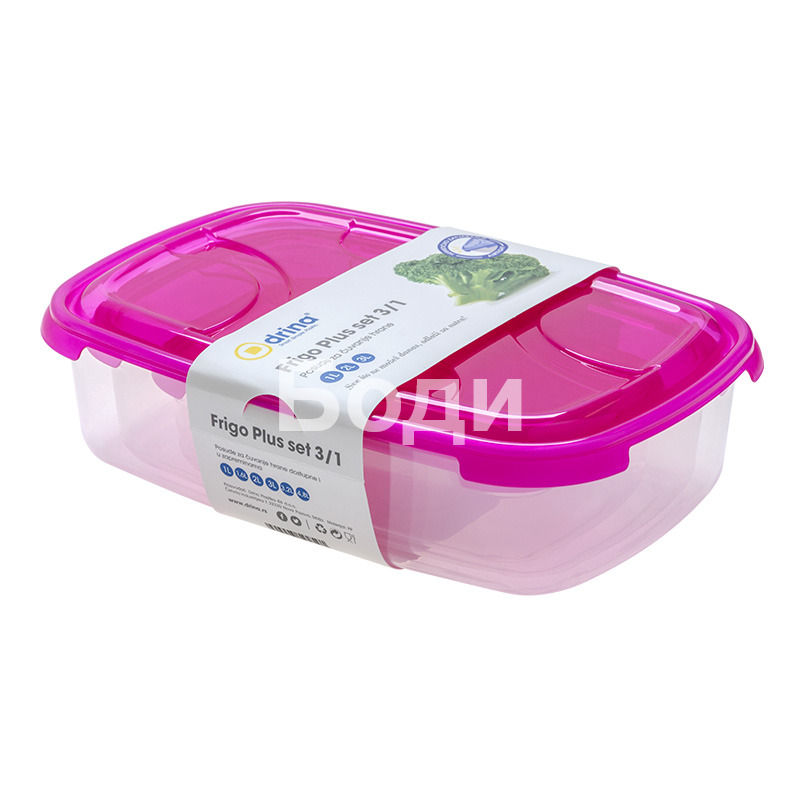 ДРИНА КУТИЯ ЗА ФРИЗЕР FRIGO PLUS SET 3/1 1л/2л/3л 2