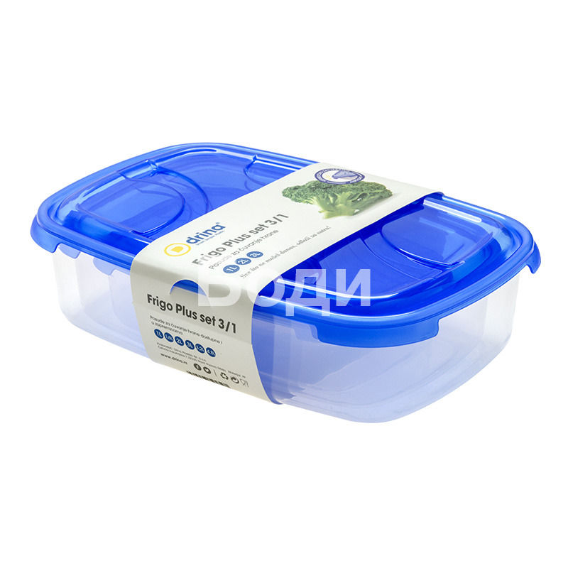 ДРИНА КУТИЯ ЗА ФРИЗЕР FRIGO PLUS SET 3/1 1л/2л/3л 5