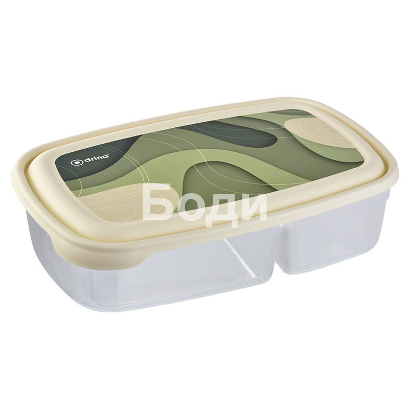 DRINA STORAGE BOX FOOD STILO DECO 0.900ml + 0.500ml. 6