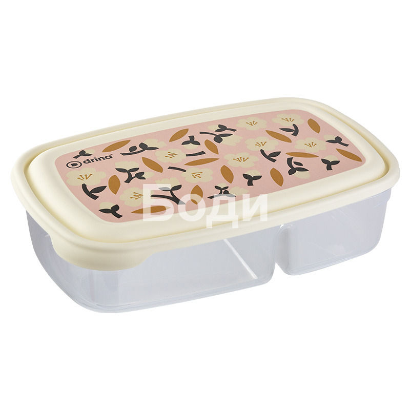 DRINA STORAGE BOX FOOD STILO DECO 0.900ml + 0.500ml. 7