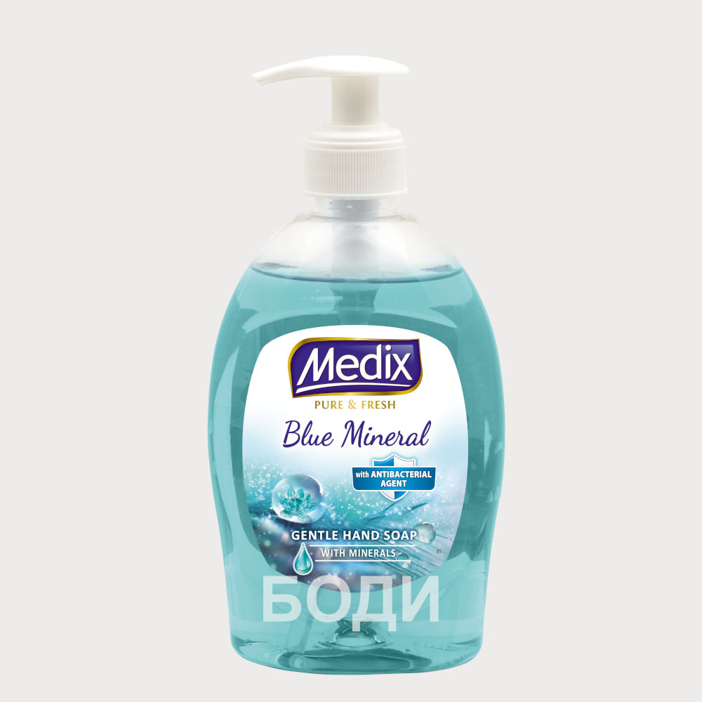 МЕДИКС ТЕЧЕН САПУН  ПОМПА Blue Mineral СИН