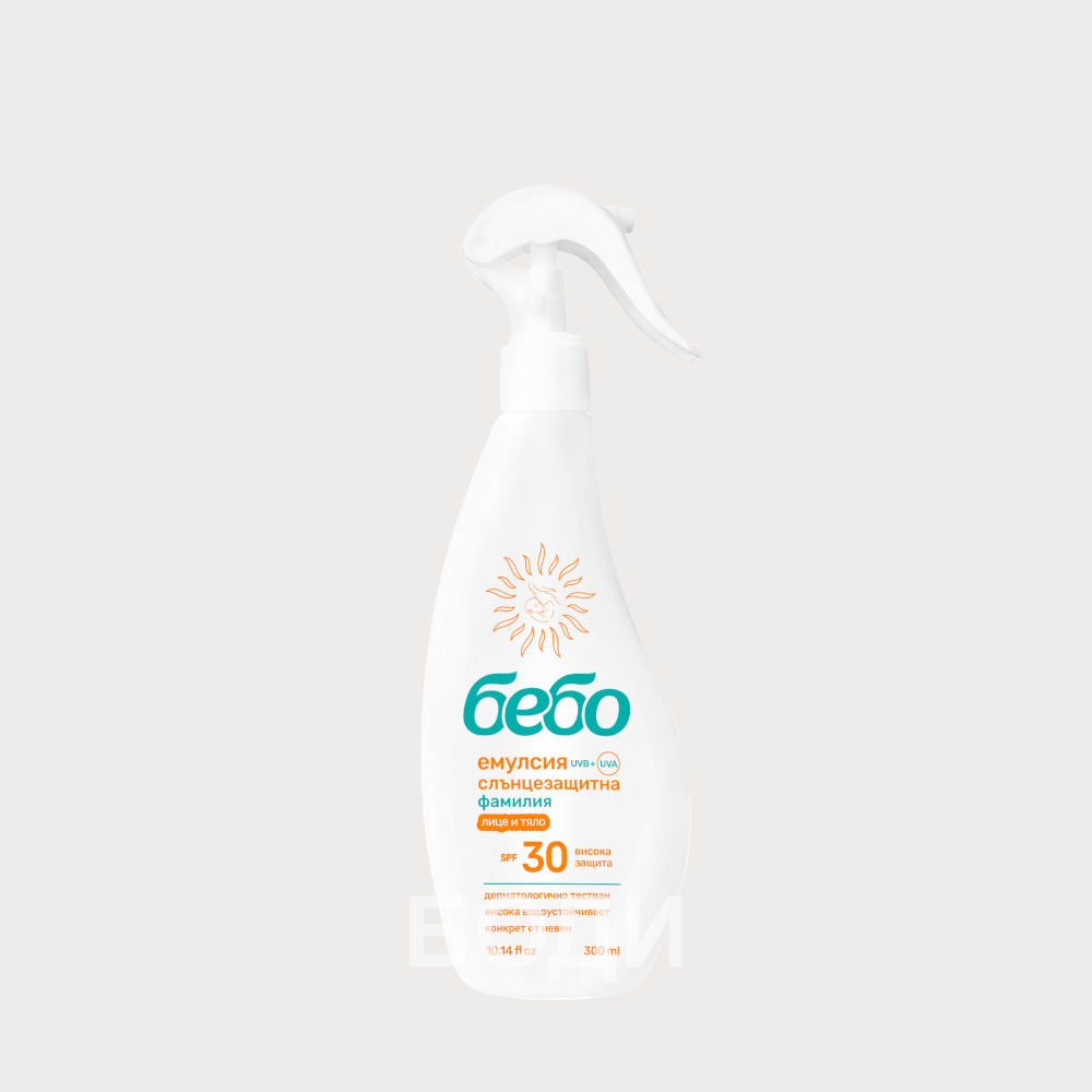 БЕБО СЛЪНЦЕЗАЩИТНА ЕМУЛСИЯ 30 F 300 мл
