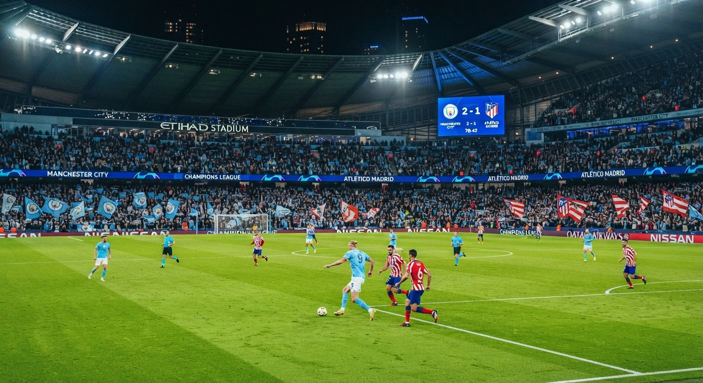 Duel Sengit Manchester City vs Atlético Madrid By Tarik4D