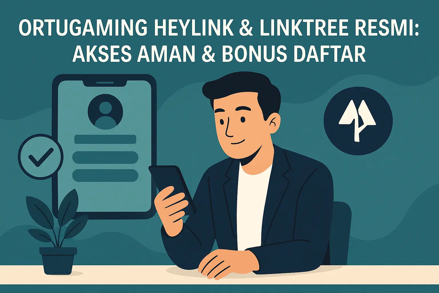 Tampilan situs web resmi OrtuGaming dengan logo yang menonjol dan elemen desain digital yang modern, menampilkan antarmuka yang bersih dan ramah pengguna, serta tombol pendaftaran yang menarik perhatian untuk akses bonus dan keamanan terjamin melalui heylink dan linktree asli.
