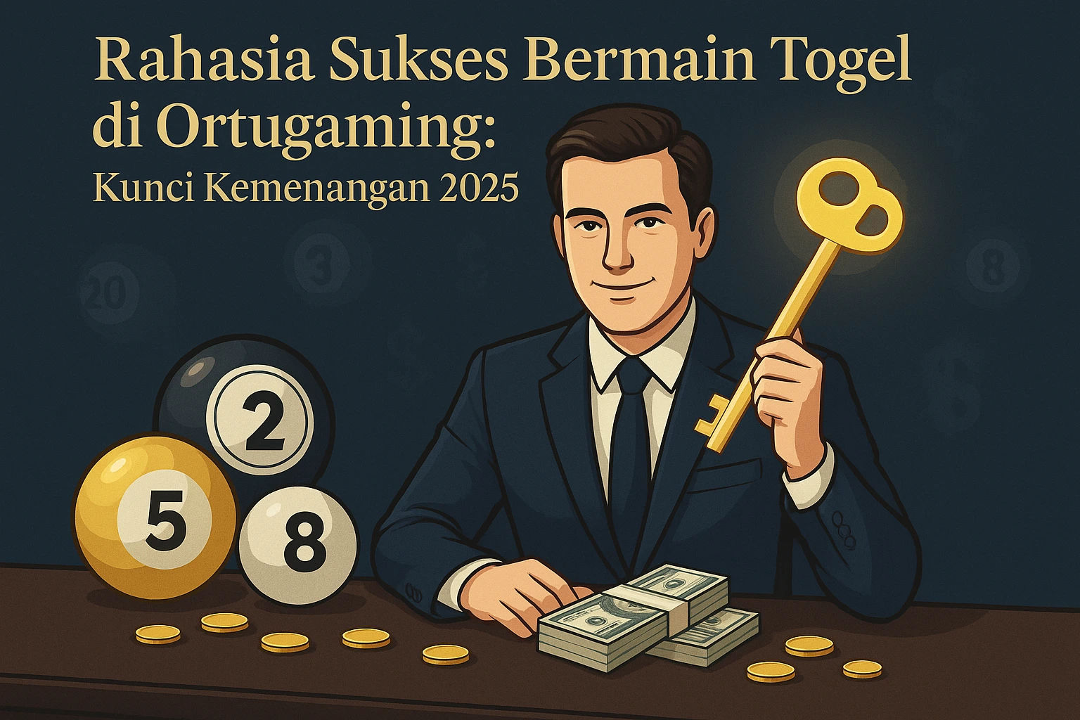 Seorang pria antusias menggunakan laptopnya di malam hari, memantau grafik angka dan data di layar, menunjukkan fokusnya pada strategi kemenangan togel online di Ortugaming tahun 2025.
