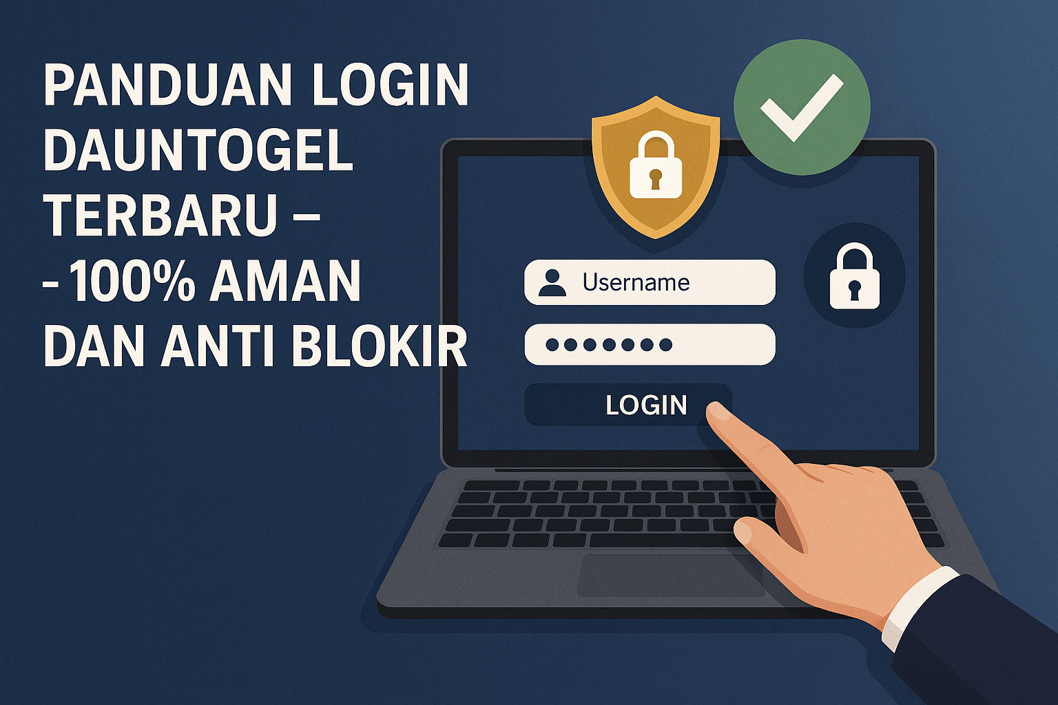 Ilustrasi login Dauntogel anti blokir dengan akses aman di tahun 2025