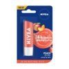 NIVEA Lip Balm, Fruity Peach Shine, 4.8g