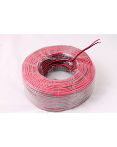 Luidsprekerkabel 2x0.75 Rood/Zwart 100 Meter Kabel per 100 meter