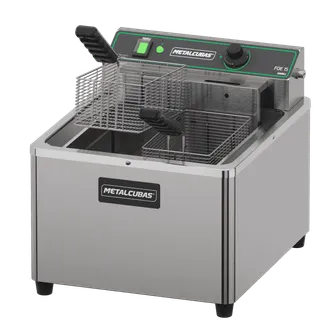 Fritador Elétrico de mesa somente óleo 15 litros - 220v  FOE 15 M 8000 W - Metalcubas