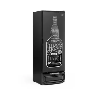 Cervejeira Porta Adesivada GRBA-400 PR 410L 127V Gelopar