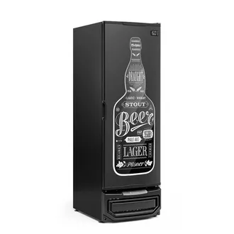 Cervejeira Porta Adesivada Preta 578l 127v GCB-57 PR Gelopar