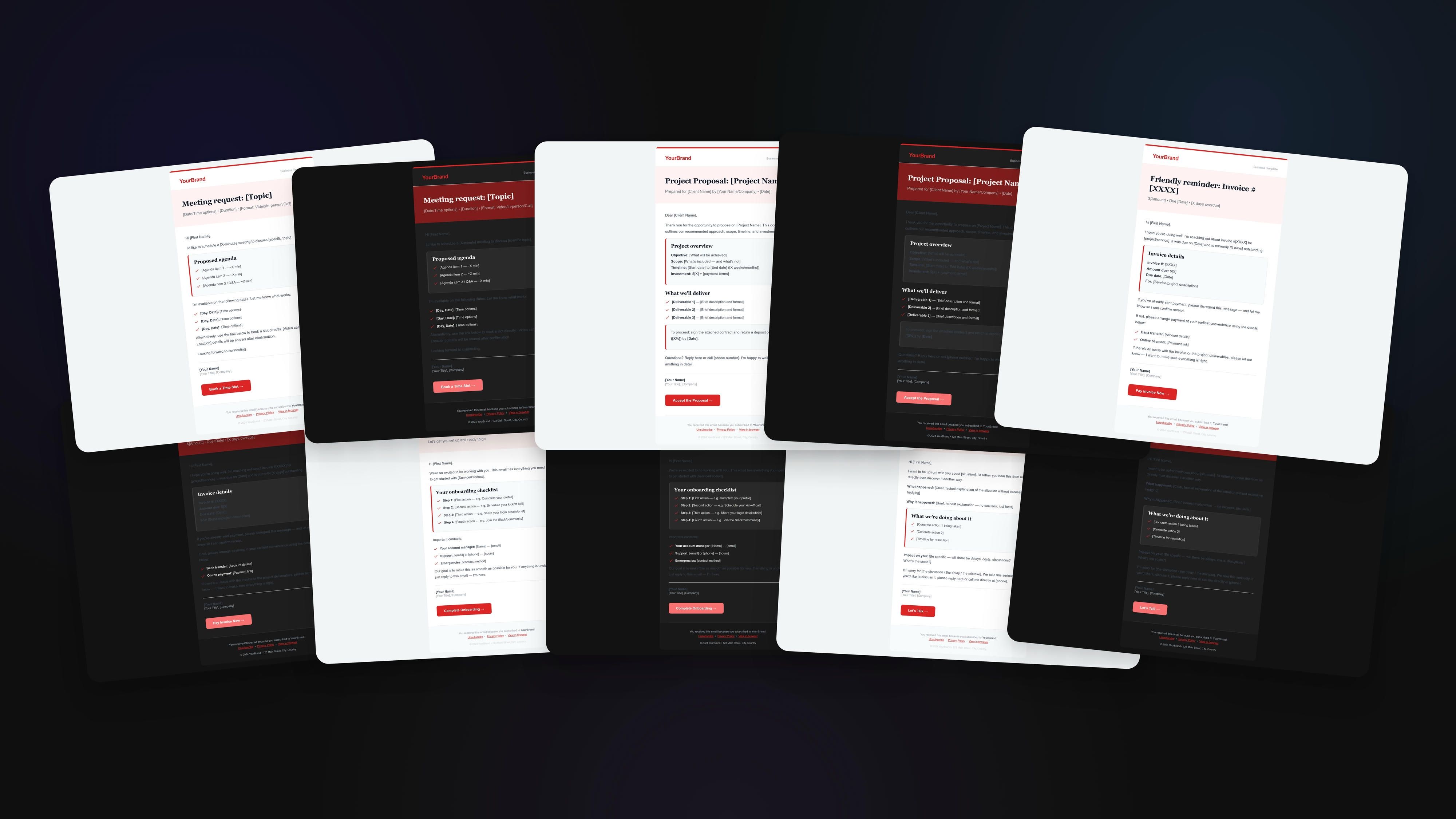 The Complete Email Kit — 40 HTML Templates That Work in Every Email Client Preview 1