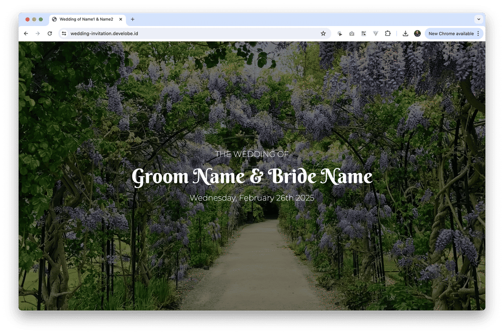 Wedding Invitation Website