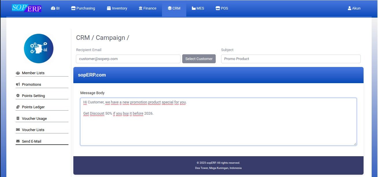 CRM ERP POS untuk manajemen pelanggan dan program loyalitas