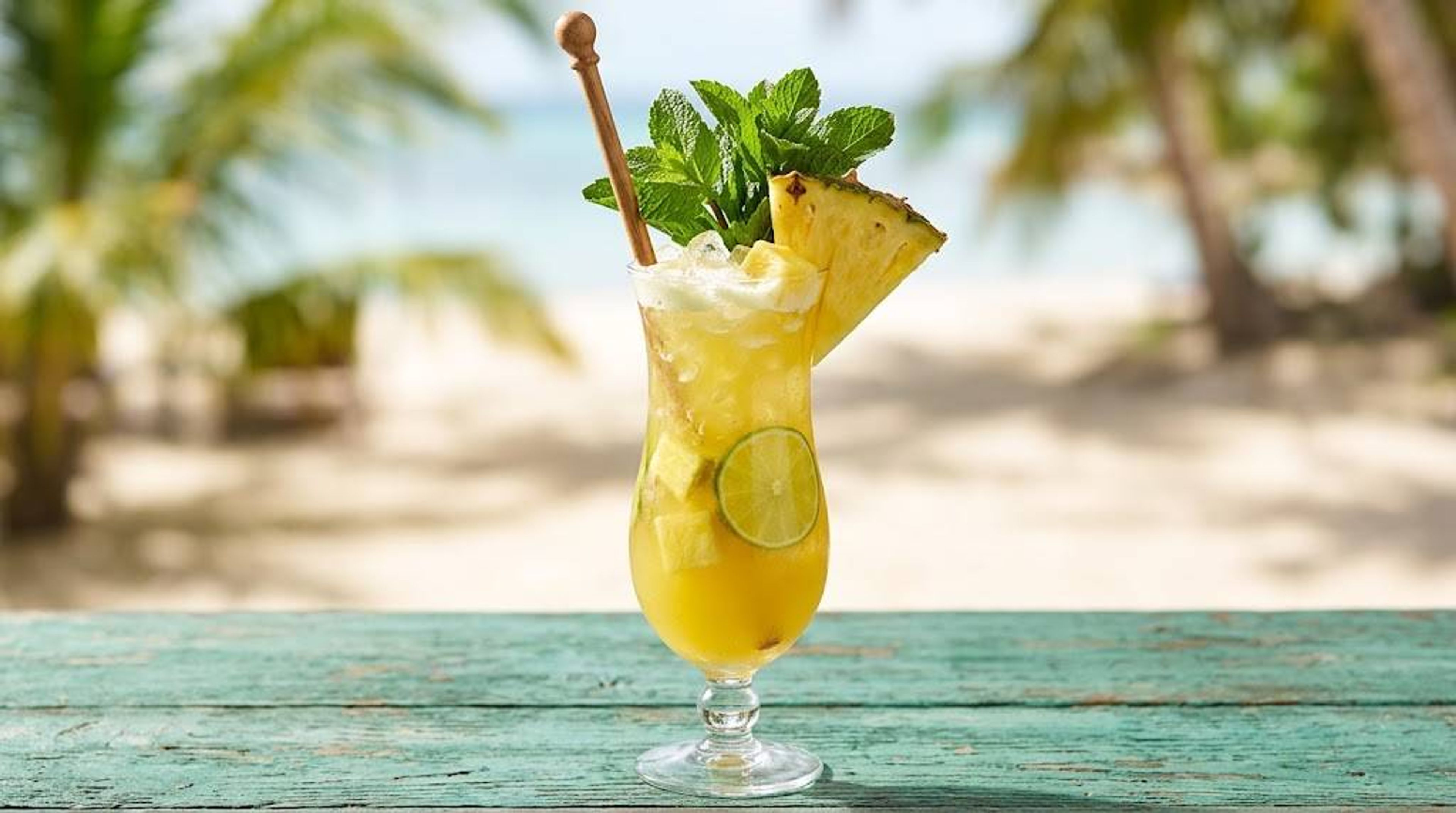 Pineapple Mint Swizzle