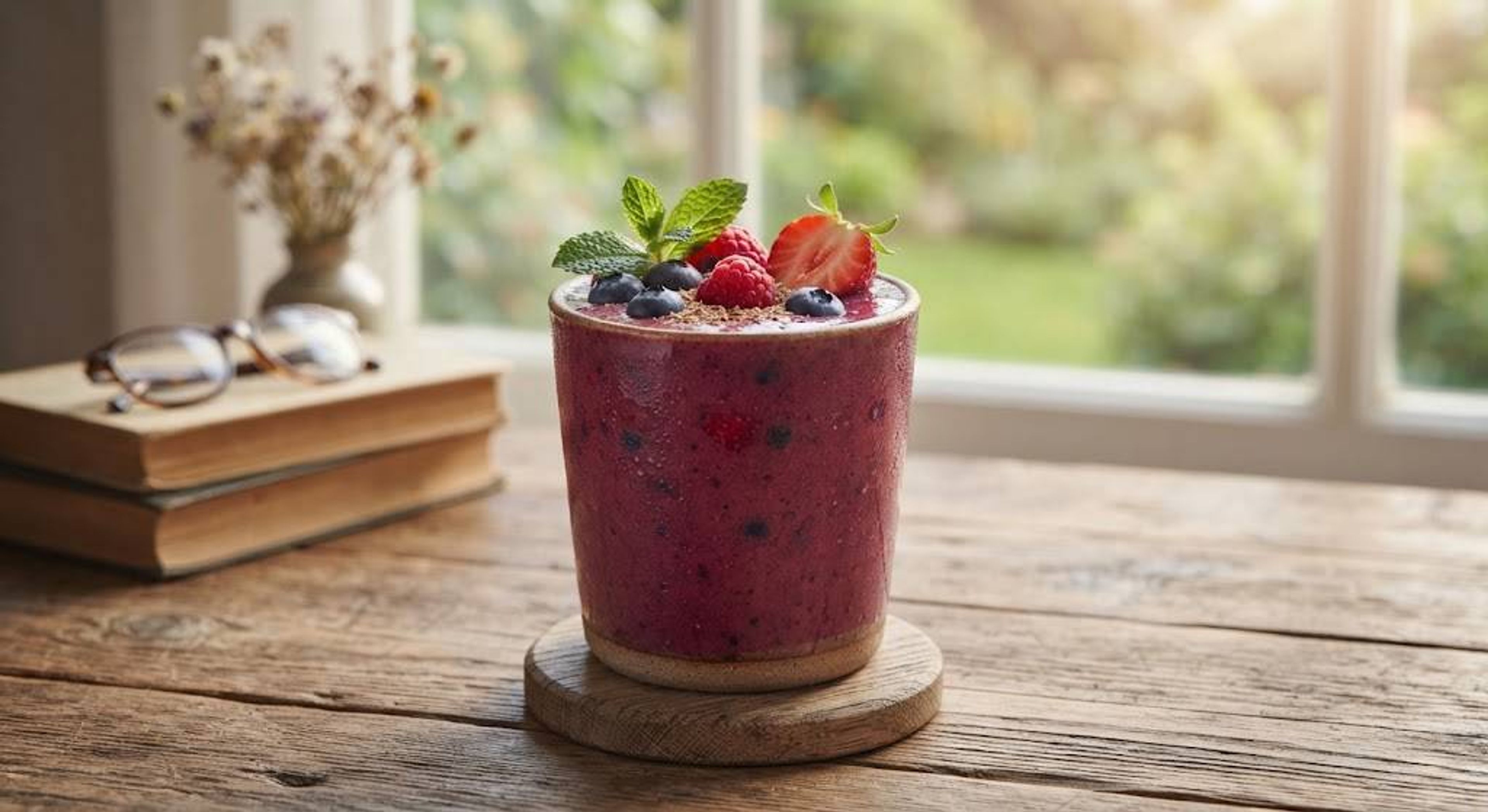 Smoothie Antioxidante de Frutos del Bosque