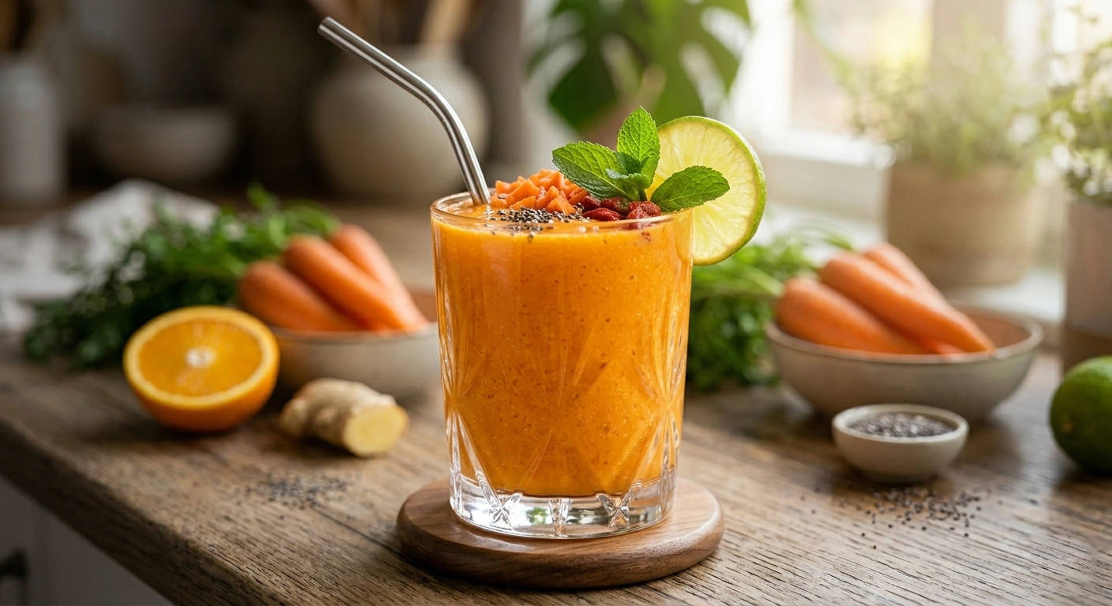 Smoothie Antioxidante de Cenoura
