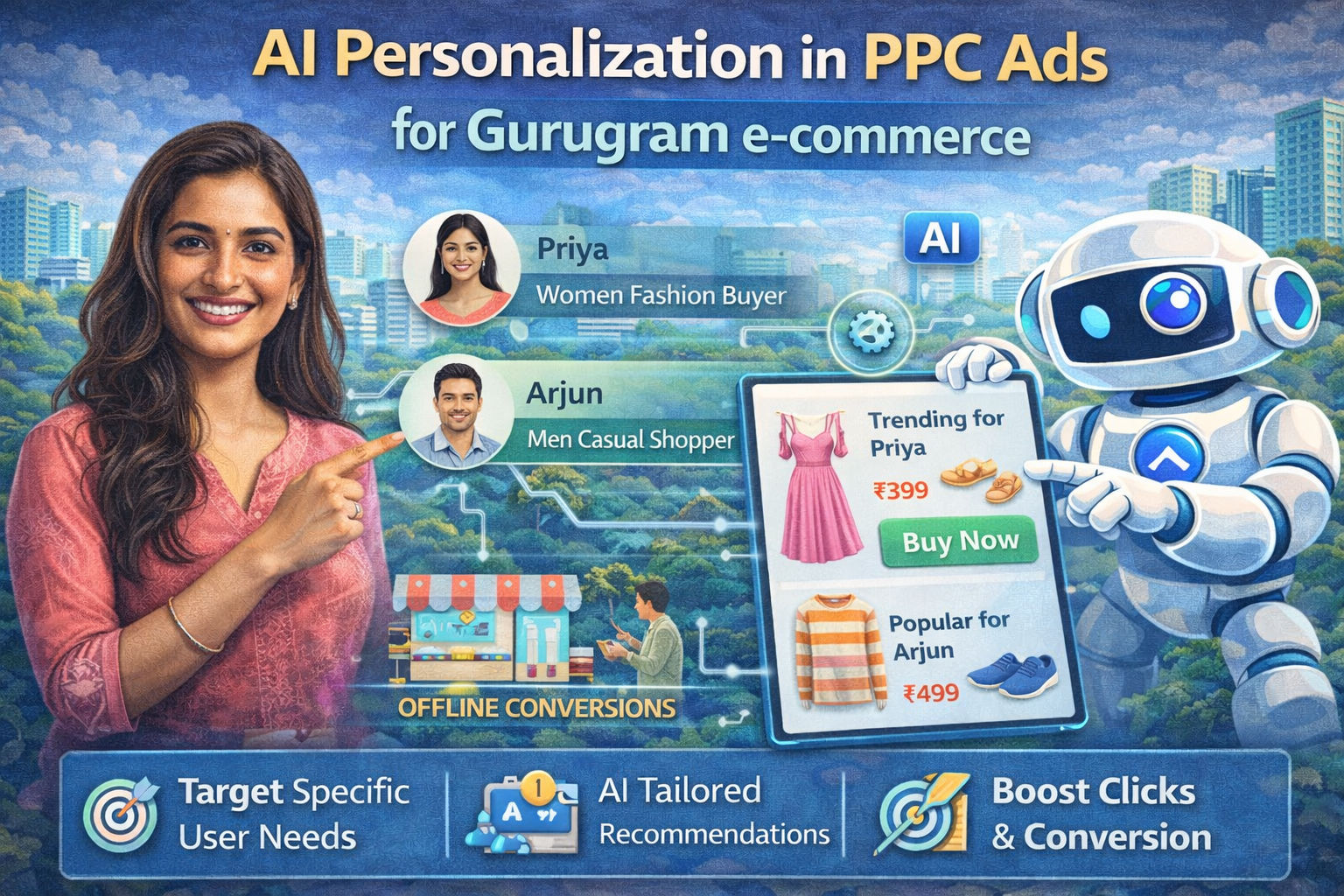 AI personalization in PPC ads for Gurugram e-commerce