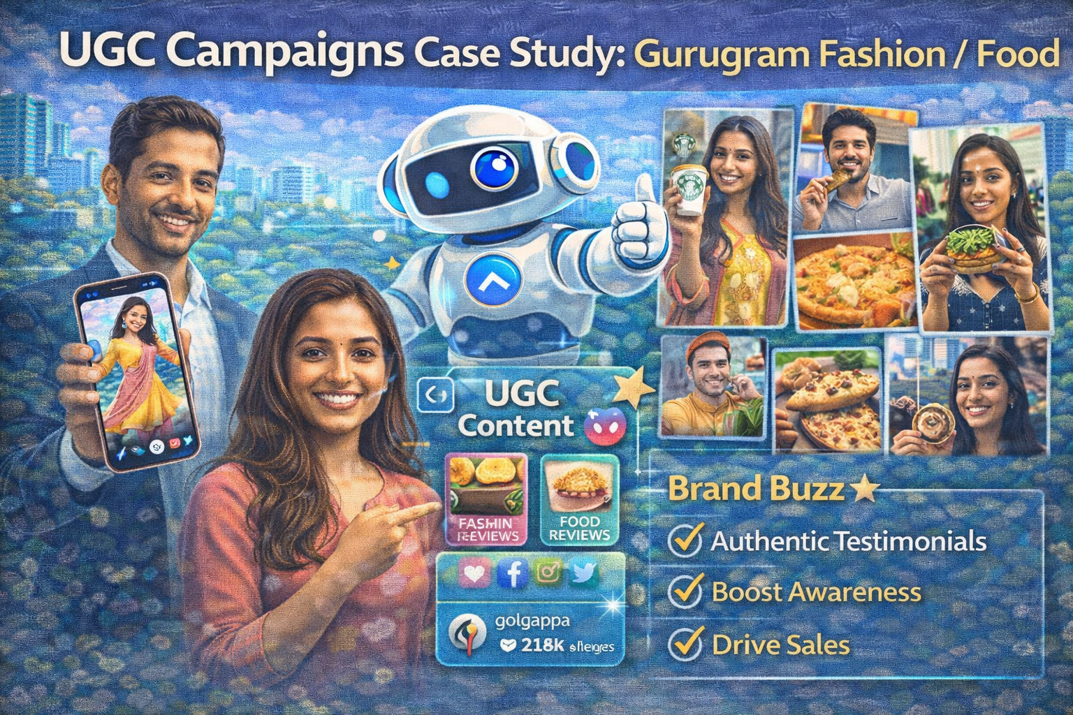 UGC campaigns case study Gurugram fashion food