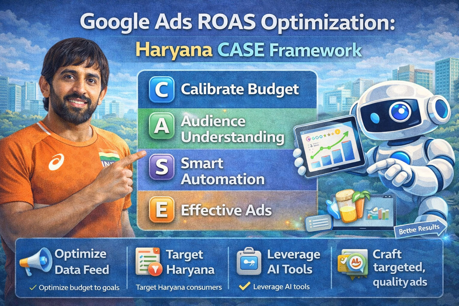 Google Ads ROAS optimization Haryana case framework