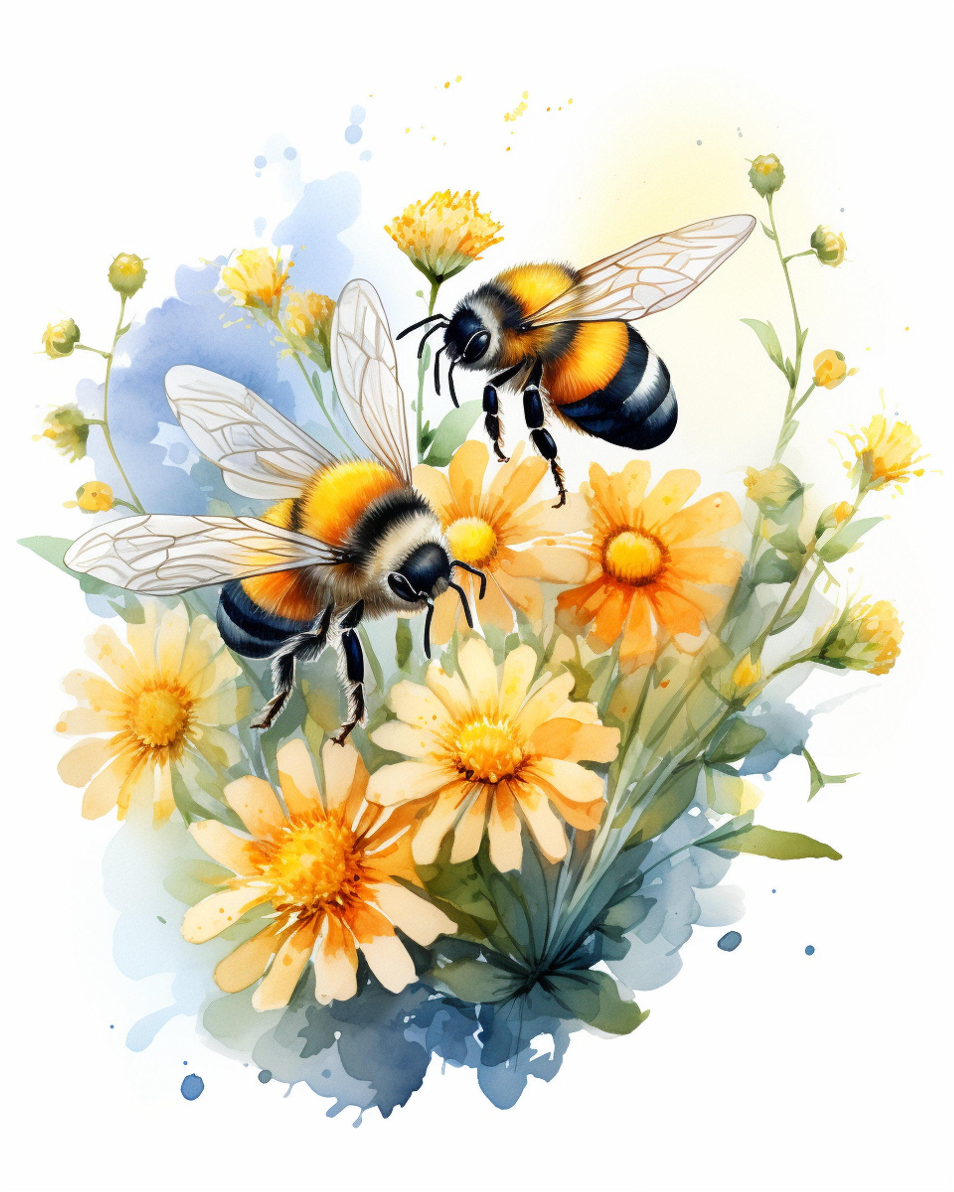 Prompt For Midjourney Watercolor Spring Gardens