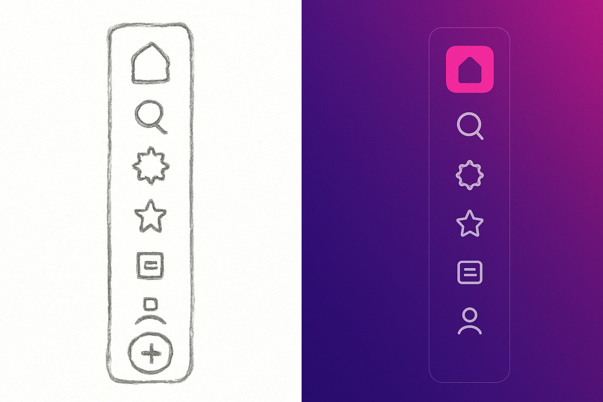 Transform UI Sketches into Final Designs