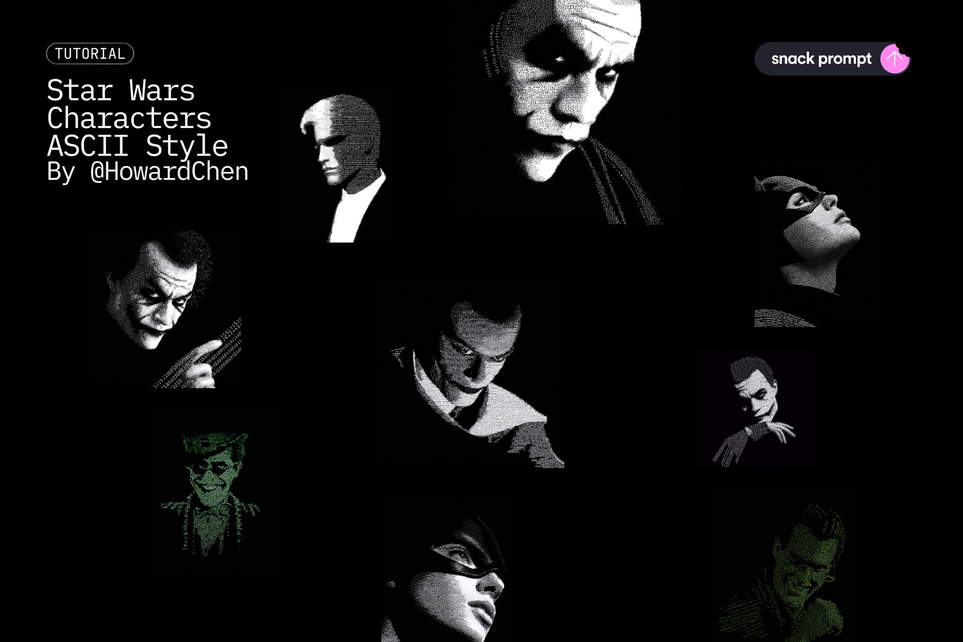 Characters ASCII Style - By @HowardChen