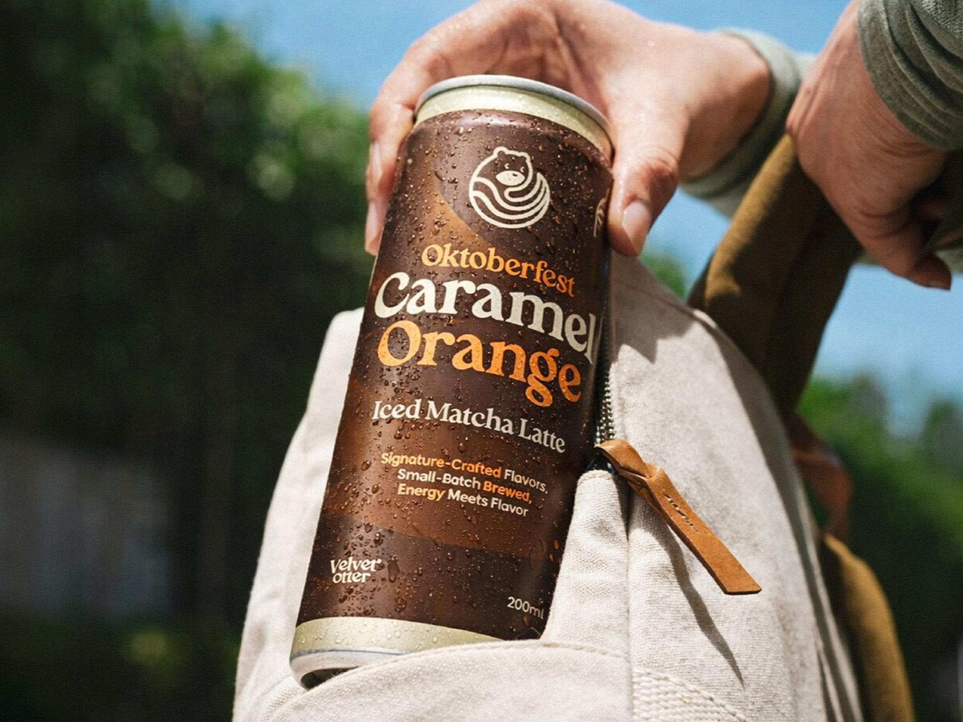 Product Mockup: Outdoor Backpack Beverage
