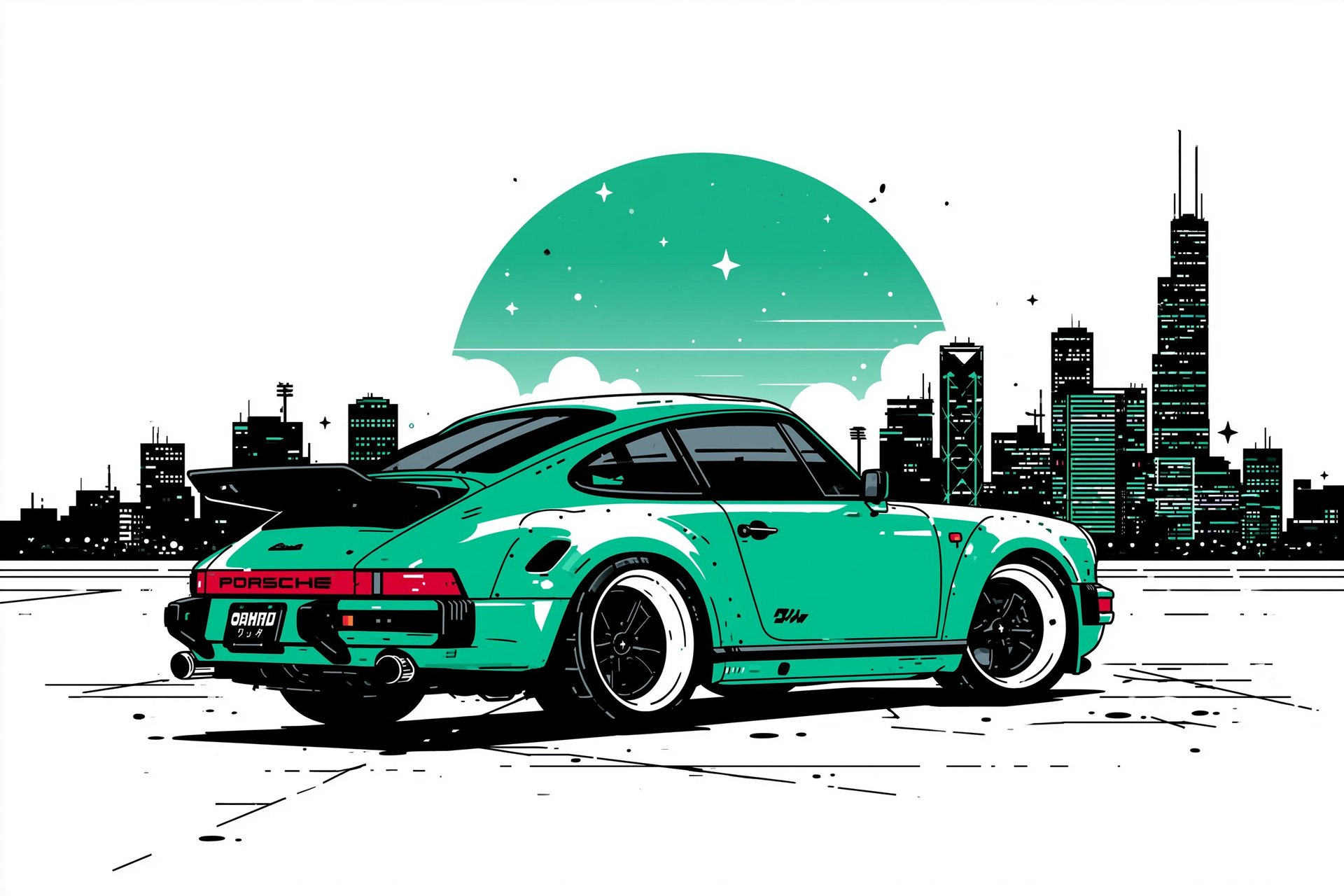 Vintage Dual-Color Art
